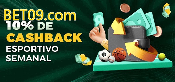 10% de bônus de cashback na BET09.com